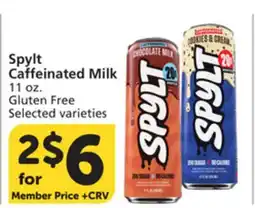 Albertsons Spylt Caffeinated Milk offer