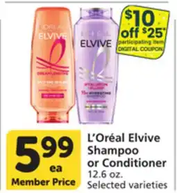 Albertsons L'Oréal Elvive Shampoo or Conditioner offer