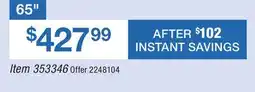BJ’s Samsung 65 M70HD Mini LED 4K 60Hz UHD Smart TV offer