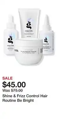 Ulta Beauty Shine & Frizz Control Hair Routine Be Bright offer