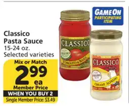 Albertsons Classico Pasta Sauce offer