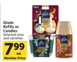 Albertsons Glade Refills or Candles offer