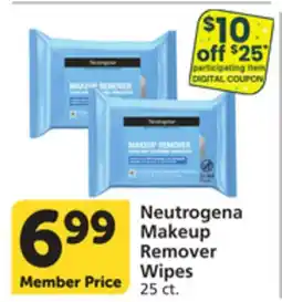 Albertsons Neutrogena Makeup Remover Wipes offer