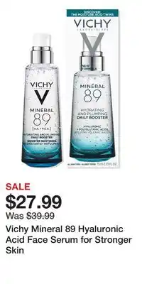 Ulta Beauty Vichy Mineral 89 Hyaluronic Acid Face Serum for Stronger Skin offer