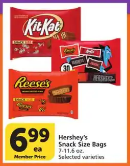 Albertsons Hershey's Snack Size Bags offer