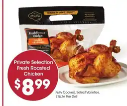 Food 4 Less Private Selection Fresh Roasted Chicken offer