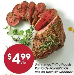 Food 4 Less Untrimmed Tri-Tip Roasts offer
