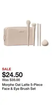 Ulta Beauty Morphe Oat Latte 5-Piece Face & Eye Brush Set offer