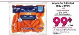 Food 4 Less Kroger Cut & Peeled Baby Carrots offer