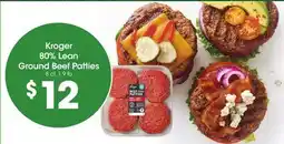 Food 4 Less Kroger 80% Lean Ground Beef Patties offer