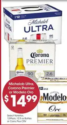 Food 4 Less Michelob Ultra, Corona Premier or Modelo Oro offer