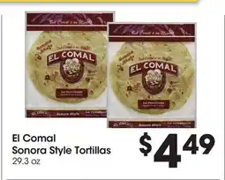 Food 4 Less El Comal Sonora Style Tortillas offer