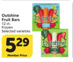 Albertsons Outshine Fruit Bars offer