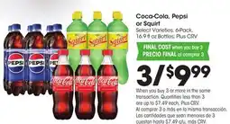 Food 4 Less Coca-Cola, Pepsi or Squirt offer