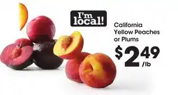 Food 4 Less California Yellow Peaches or Plums offer