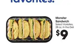 Food 4 Less Monster Sandwich offer