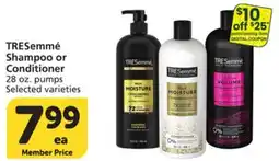 Albertsons TRESEmmé Shampoo or Conditioner offer