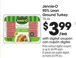 Food 4 Less Jennie-O 93% Lean Ground Turkey offer