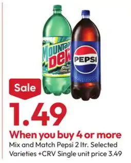 Stater Bros Pepsi 2 Ltr offer