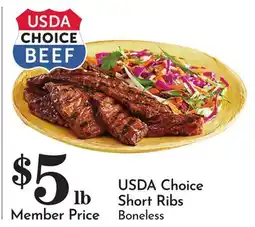 Pavilions USDA Choice Short Ribs offer