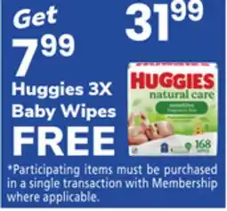 Pavilions Huggies 3X Baby Wipes offer