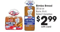 Ralphs Bimbo Bread Hot Dog Buns offer