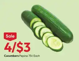 Stater Bros Cucumbers offer