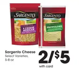 Ralphs Sargento Cheese offer