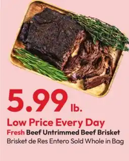 Stater Bros Beef Untrimmed Beef Brisket offer
