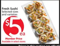 Vons Fresh Sushi offer