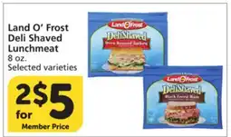 Vons Land O' Frost Deli Shaved Lunchmeat offer