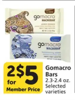 Vons Gomacro Bars offer