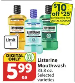 Vons Listerine Mouthwash offer