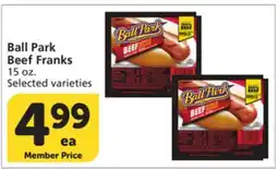Vons Ball Park Beef Franks offer