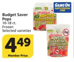Vons Budget Saver Pops offer