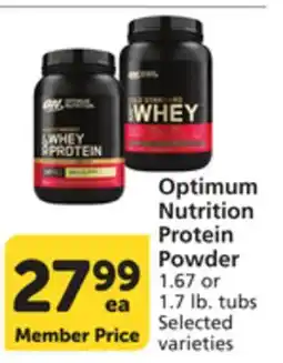 Vons Optimum Nutrition Protein Powder offer