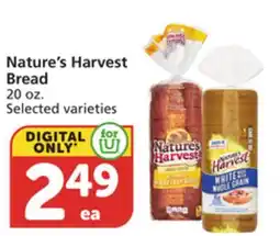 Vons Nature's Harvest Bread offer