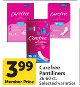 Vons Carefree Pantiliners offer