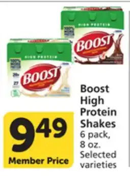 Vons Boost High Protein Shakes offer