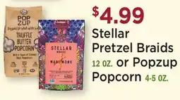 Heinen's Stellar Pretzel Braids 12 OZ. or Popzup Popcorn 4-5 OZ offer