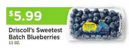 Heinen's Driscoll's Sweetest Batch Blueberries offer