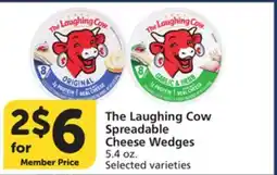 Vons The Laughing Cow Spreadable Cheese Wedges offer