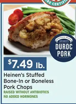 Heinen's Heinen's Stuffed Bone-In or Boneless Pork Chops offer