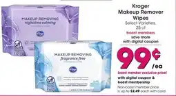 Mariano's Kroger Makeup Remover Wipes offer