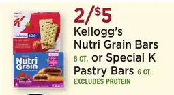 Heinen's Kellogg's Nutri Grain Bars 8 CT. or Special K Pastry Bars 6 CT offer