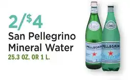 Heinen's San Pellegrino Mineral Water offer