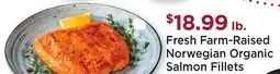 Heinen's Fresh Farm-Raised Norwegian Organic Salmon Fillets offer