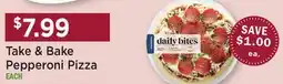 Heinen's Daily Bites Take & Bake Pepperoni Pizza offer