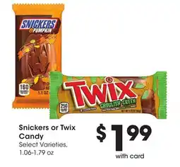 Mariano's Snickers or Twix Candy offer