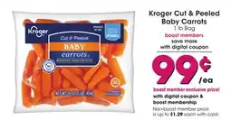 Mariano's Kroger Cut & Peeled Baby Carrots offer